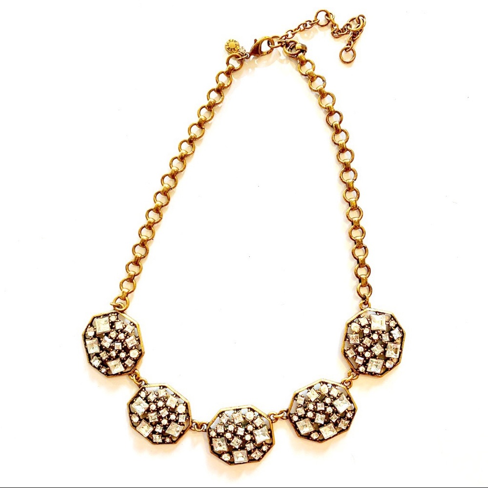 J. Crew Gold Diamond Necklace